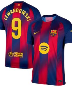 Robert Lewandowski Barcelona Nike 2025/26 Home Replica Jersey - Navy