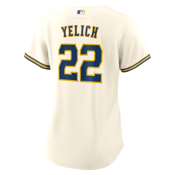 Christian Yelich Milwaukee Brewers Nike Women's Home Replica Jersey - White - Image 4