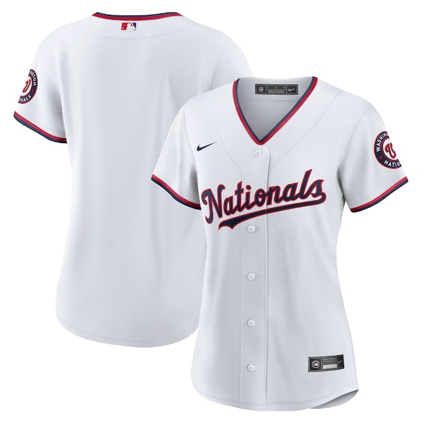 Washington Nationals Nike Women's Home Blank Replica Jersey - White