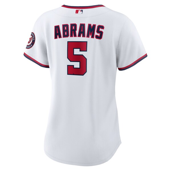 CJ Abrams Washington Nationals Nike Women's Home Replica Player Jersey - White - Image 3