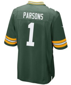 Alternative view of Micah Parsons Green Bay Packers Nike Game Jersey -  Green