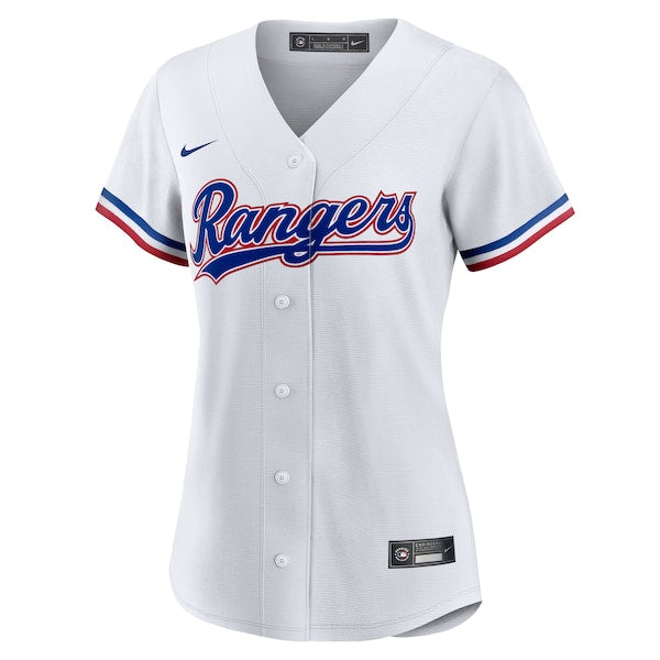 Texas Rangers Nike Women's #1 Bride Home Replica Jersey - White - Image 2