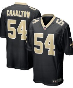 Taco Charlton New Orleans Saints Nike Game Player Jersey - Black
