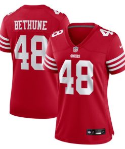 Alternative view of Tatum Bethune San Francisco 49ers Nike Women's  Game Jersey -  Scarlet