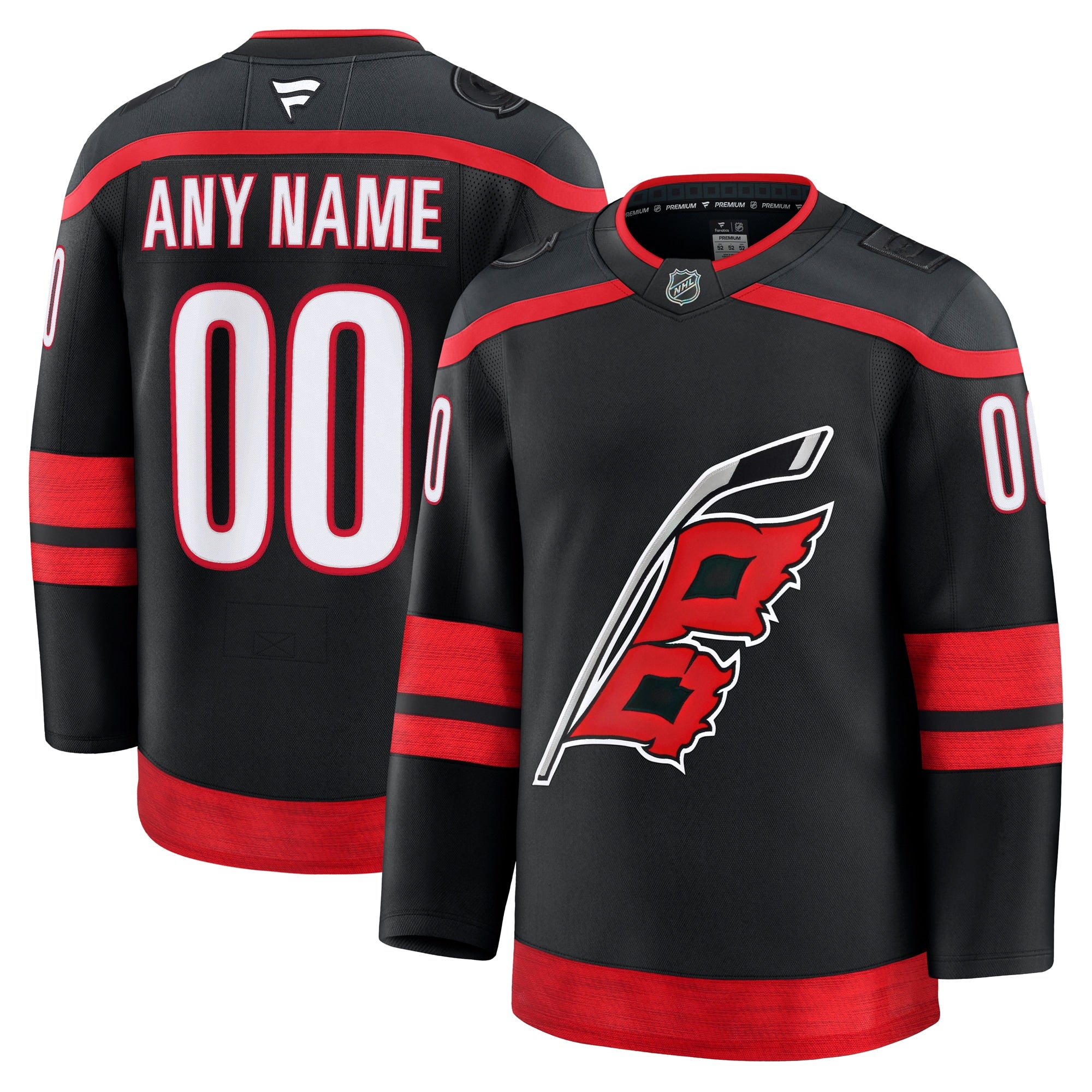 Carolina Hurricanes Alternate Premium Custom Jersey - Red/Black/White - Image 10