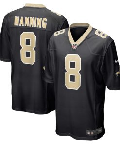 Archie Manning New Orleans Saints Nike Retired Player Game Jersey - Black