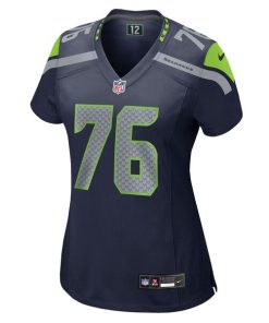 Alternative view of Grey Zabel Seattle Seahawks Nike Women's Team Game Jersey -  College Navy