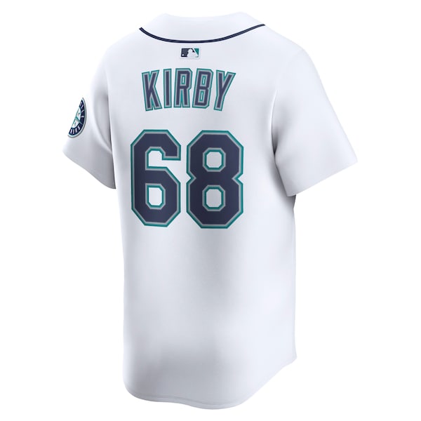 George Kirby Seattle Mariners Nike Alternate Limited Player Jersey - White - Image 3