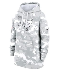 Alternative view of Tampa Bay Buccaneers Nike Women's 2024 Salute To Service Club Fleece Pullover Hoodie - Arctic Camo