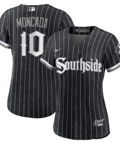 Yoan Moncada Chicago White Sox Nike Women's 2021 City Connect Replica Player Jersey - Black