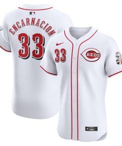 Christian Encarnacion-Strand Cincinnati Reds Nike Home Elite Player Jersey - White