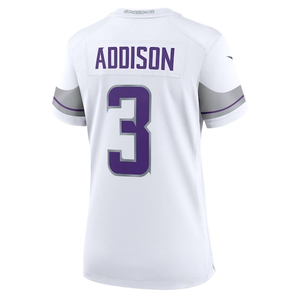 Jordan Addison Minnesota Vikings Nike Women's Alternate Game Player Jersey - White - Image 3