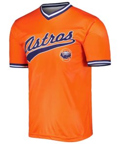 Alternative view of Houston Astros Stitches Cooperstown Collection Team Jersey - Orange