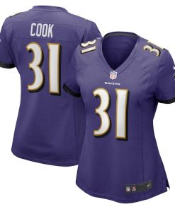 Dalvin Cook Baltimore Ravens Nike Women's  Game Jersey -  Purple
