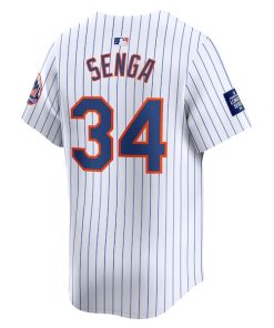 Alternative view of Kodai Senga New York Mets Nike 2024 MLB World Tour London Series Home Limited Player Jersey - White