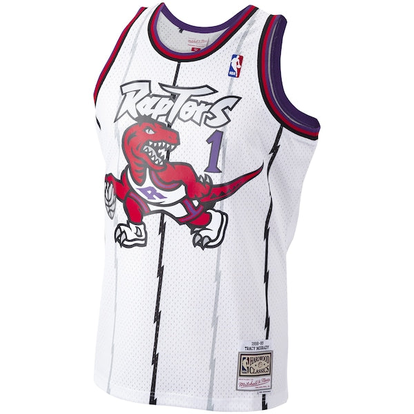 Tracy McGrady Toronto Raptors 1998/99 Hardwood Classics Swingman Jersey - White - Image 2