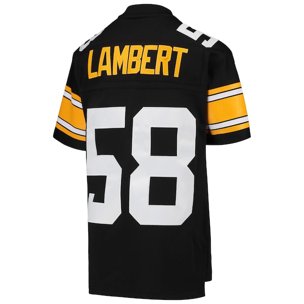 Jack Lambert Pittsburgh Steelers Youth 1976 Legacy Retired Player Jersey - Black - Image 3