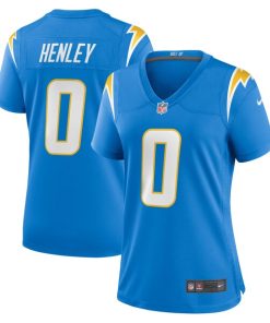 Daiyan Henley Los Angeles Chargers Nike Women's Team Game Jersey - Powder Blue