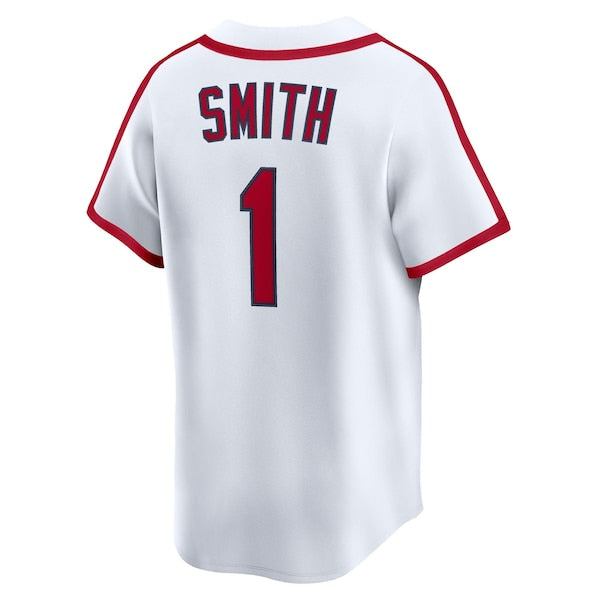 Ozzie Smith St. Louis Cardinals Nike Throwback Cooperstown Collection Limited Jersey - White/Blue - Image 4