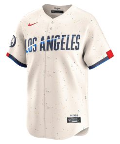 Alternative view of Los Angeles Dodgers Nike City Connect Limited Jersey - Cream