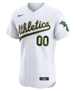 Alternative view of Oakland Athletics Nike Home Elite Pick-A-Player Retired Roster Jersey - White
