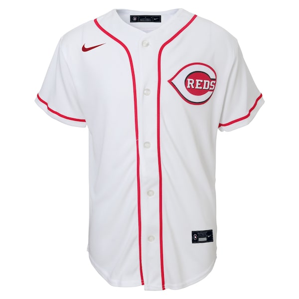 Elly De La Cruz Cincinnati Reds Nike Toddler Home Replica Jersey - White - Image 2