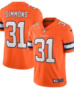 Justin Simmons Denver Broncos Nike Alternate Vapor Limited Jersey - Orange