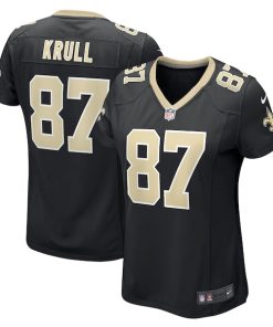 Lucas Krull New Orleans Saints Nike Women's Game Player Jersey - Black