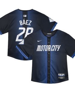 Javier Baez Detroit Tigers Nike Toddler 2024 City Connect Limited Jersey - Navy