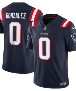 Christian Gonzalez New England Patriots Nike Vapor F.U.S.E. Limited Jersey - Navy
