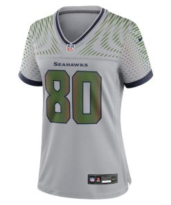 Alternative view of Steve Largent Seattle Seahawks Nike Women's 2025 Rivalries Collection Retired Game Jersey - Wolf Gray