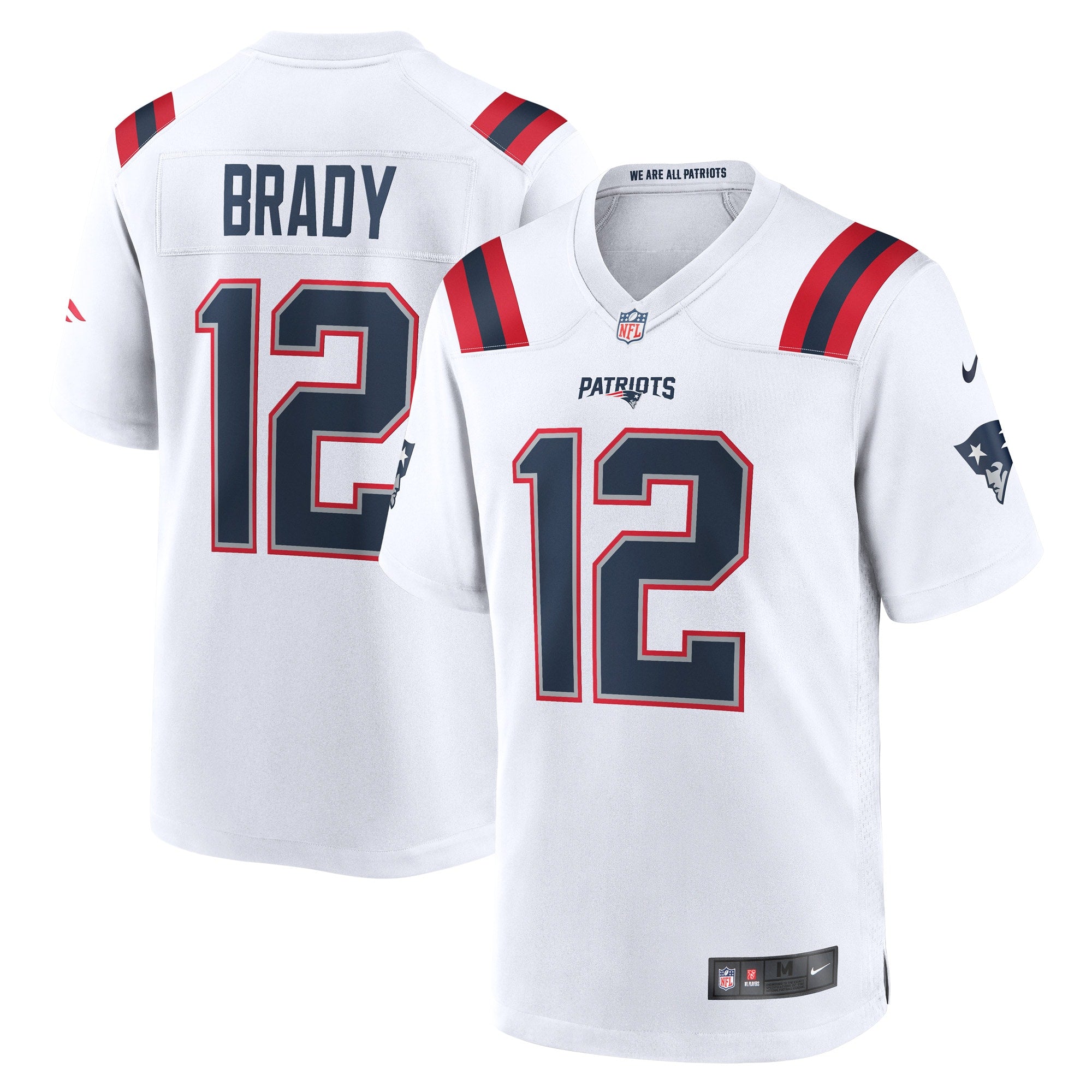 Youth Tom Brady New England Patriots Nike Game Retired Player Jersey - Navy/White/Red - Image 3