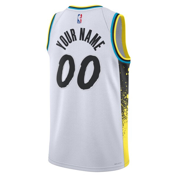 Indiana Pacers Nike Unisex 2024/25 Custom Swingman Jersey - City Edition - White - Image 3