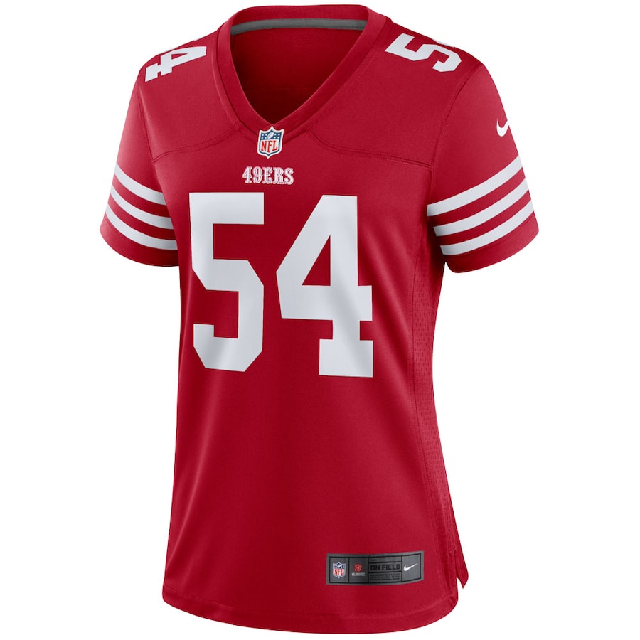 Fred Warner San Francisco 49ers Nike Women's Team Game Player Jersey - Scarlet - Image 2