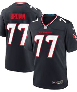Trenton Brown Houston Texans Nike Team Game Jersey -  Navy