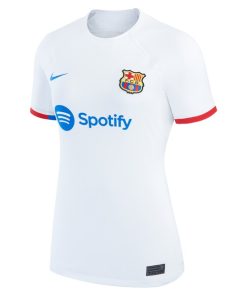 Alternative view of Ronald Araujo Barcelona Nike Women's 2023/24 Away Replica Jersey - White