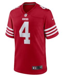 Alternative view of Jake Moody San Francisco 49ers Nike Team Game Jersey - Scarlet