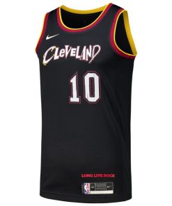 Alternative view of Darius Garland Cleveland Cavaliers Nike Swingman Player Jersey - City Edition - Black