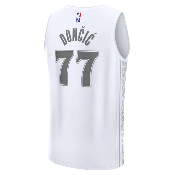 Luka Don?i? Dallas Mavericks Youth 2024/25 Fast Break Player Jersey - City Edition - White - Image 4