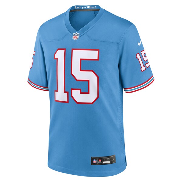 Nick Westbrook-Ikhine Tennessee Titans Nike Oilers Throwback Player Game Jersey - Light Blue - Image 2