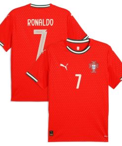 Cristiano Ronaldo Portugal National Team Puma 2025 Home Replica Jersey - Red