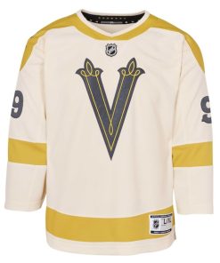 Alternative view of Jack Eichel Vegas Golden Knights Youth 2024 NHL Winter Classic Premier Player Jersey - Cream