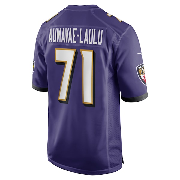 Malaesala Aumavae-Laulu Baltimore Ravens Nike Team Game Jersey - Purple - Image 3