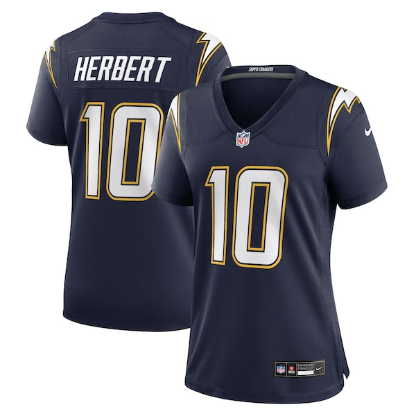 Justin Herbert Los Angeles Chargers Nike Women's Alternate Super Chargers Game Jersey - Navy/Gold - Image 2