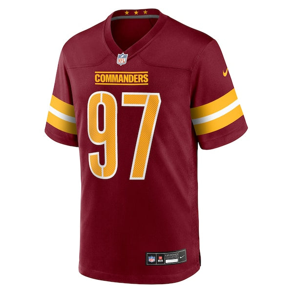 Eddie Goldman Washington Commanders Nike Team Game Jersey - Burgundy - Image 2