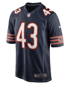 Alternative view of DeMarquis Gates Chicago Bears Nike Game Player Jersey - Navy