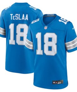 Alternative view of Isaac TeSlaa Detroit Lions Nike Game Player Jersey - Blue/Black