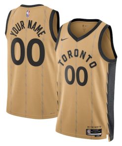 Toronto Raptors Nike Unisex 2023/24 Custom Swingman Jersey - Gold - City Edition