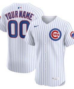 Chicago Cubs Nike Home Elite Custom Jersey - White