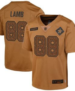 CeeDee Lamb Dallas Cowboys Nike Youth 2023 Salute To Service Limited Jersey - Brown